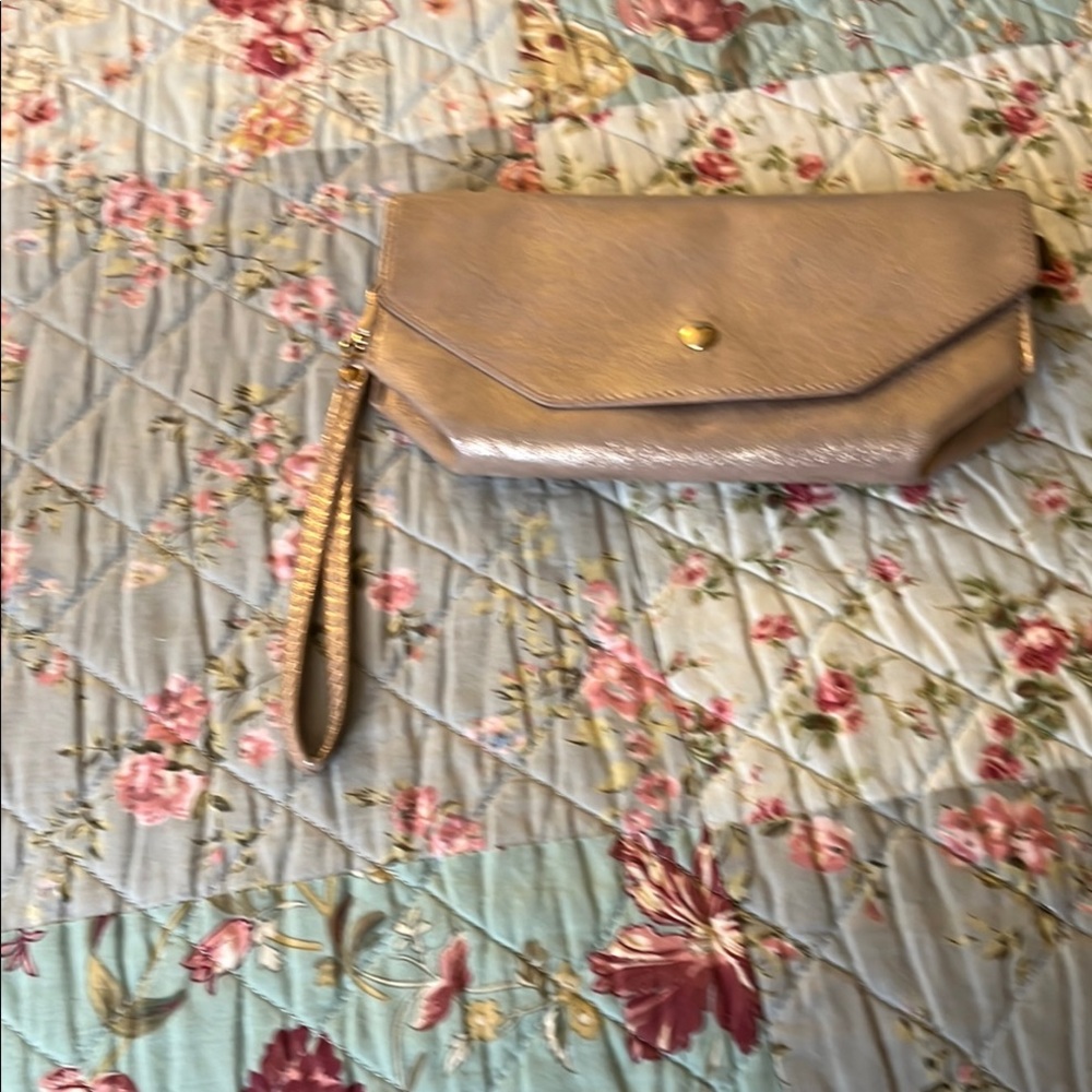Chic Gold and Brown Wallet